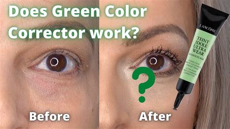 green concealer for dark circles.